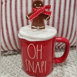 Rae Dunn OH SNAP Gingerbread Topper Mug